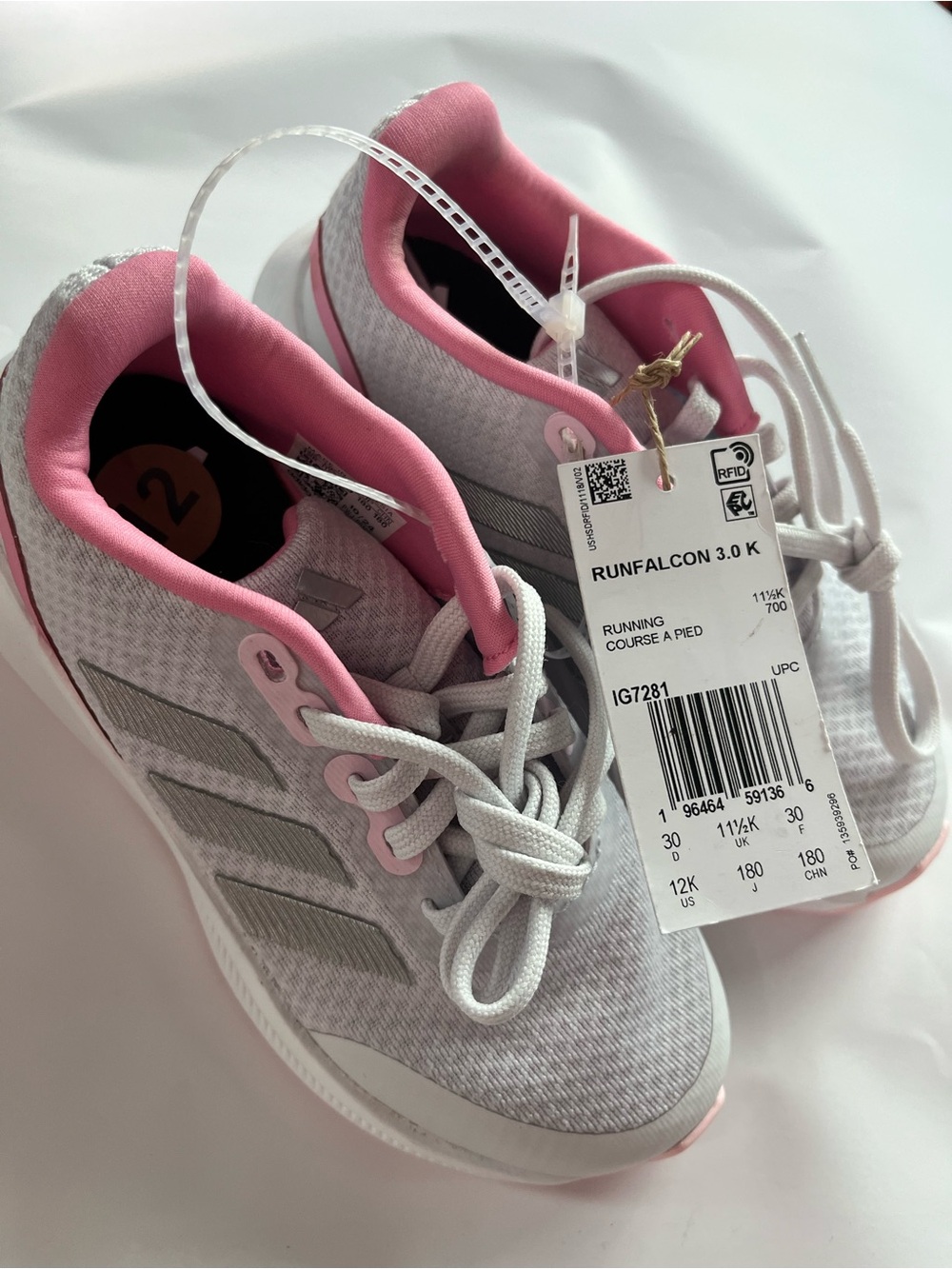 Adidas Cloudfoam Girl’s Sneakers Size 12K